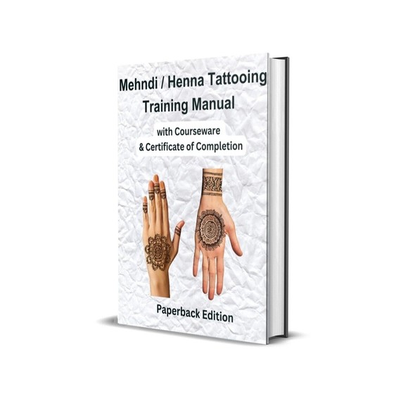 MEHNDI / Henna Tattooing Training Manual with Video & Certificate of Completion - Picture 2 of 2
